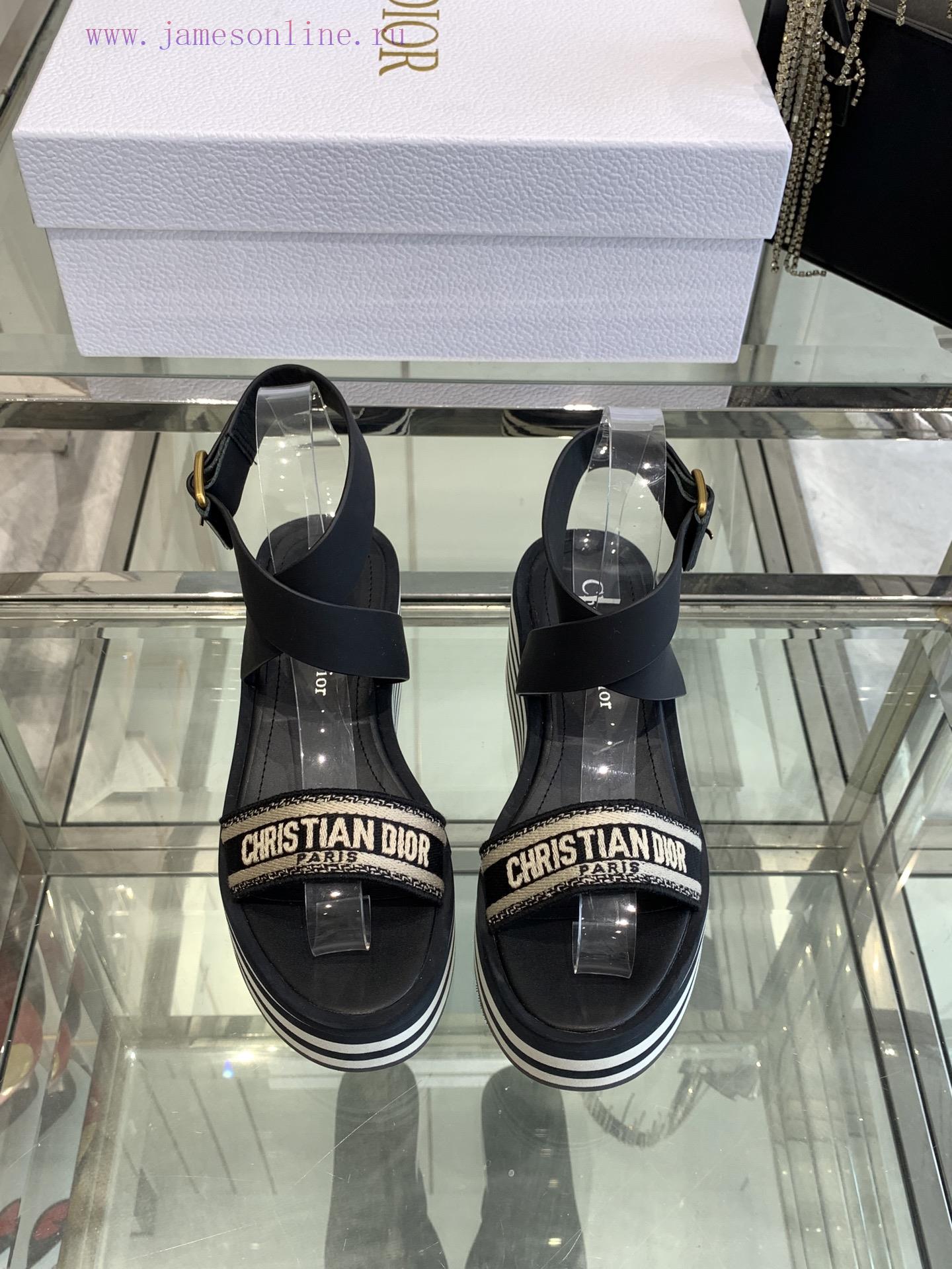Dior 25ss Spring/Summer New IVIETA DWAY Flat Flat One Word Slippers SandalsOriginal Development 60psjogv - Image 2