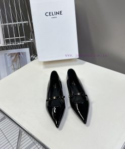 Celine Spring/Summer Triumphal Arch Fashion Bow Single Shoes With Soft And Exposed Foot DesignT 1ve5ukqn