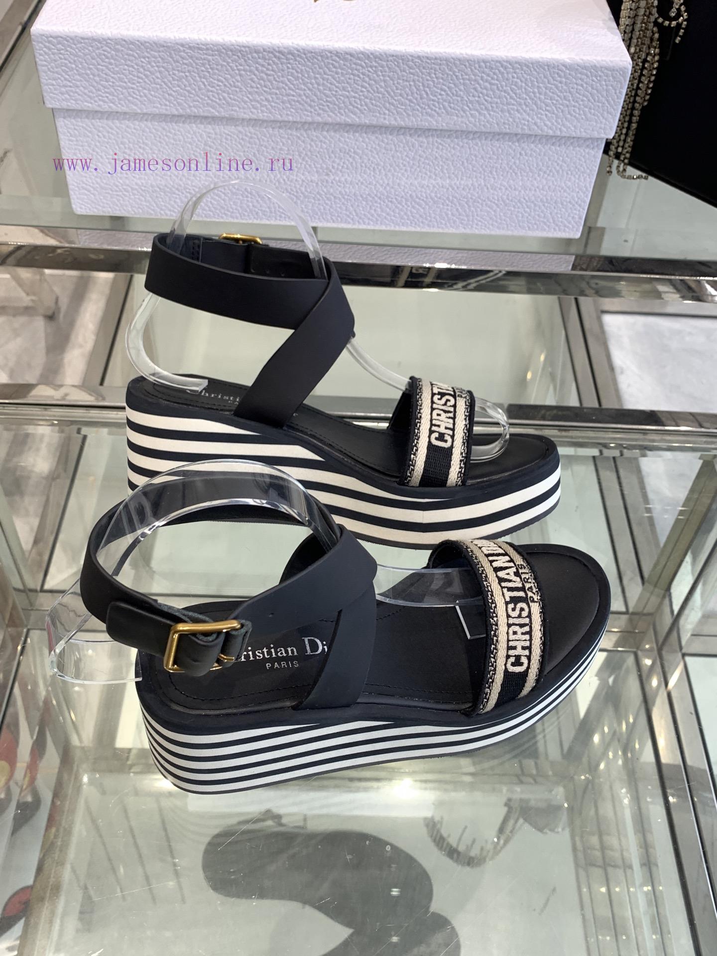 Dior 25ss Spring/Summer New IVIETA DWAY Flat Flat One Word Slippers SandalsOriginal Development 60psjogv - Image 8