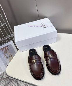 CELINE Sillin Lefu Shoes Caesar Door Buckle Series Casual Small Leather Shoes Are Super Super I i33m1lli