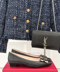 Roger Vivie RV Classic Square Buckle Checkerboard PatternFlat Sole ShoesSister Let's Compromise iec6k8he