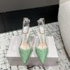 Top TierJimmy Choo 2025/Early Spring Pointed Diamond Crystal Chain High HeelsThis Stevie High-h lg5e75ek
