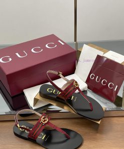 2025 New Color Scheme Summer Latest Herringbone Couple Style Sandals Interlocking Double G-buck fyxksgnd