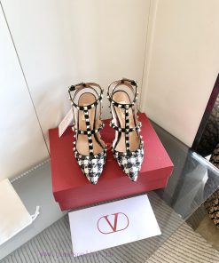 VT Rivet Pointed Sandals In New Colors Phoenix Tail Flower Bud Silk Grid Series A Series Of Ori fyojvskl