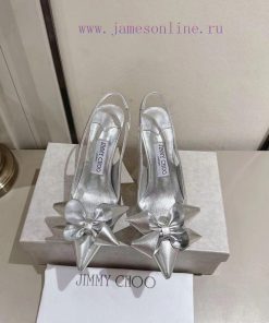 Jimmy Chou's 2025 Early Spring Staz Pointed Bow High Heels Staz Sling Back 70 Series Exposed He joy8da0s