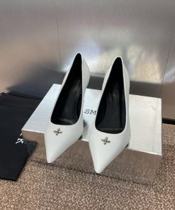 SMFK Tide 2025 Spring/Summer New Cross Buckle Color Blocked Women's Shoes A Niche Fashion Brand 97d9h6xu