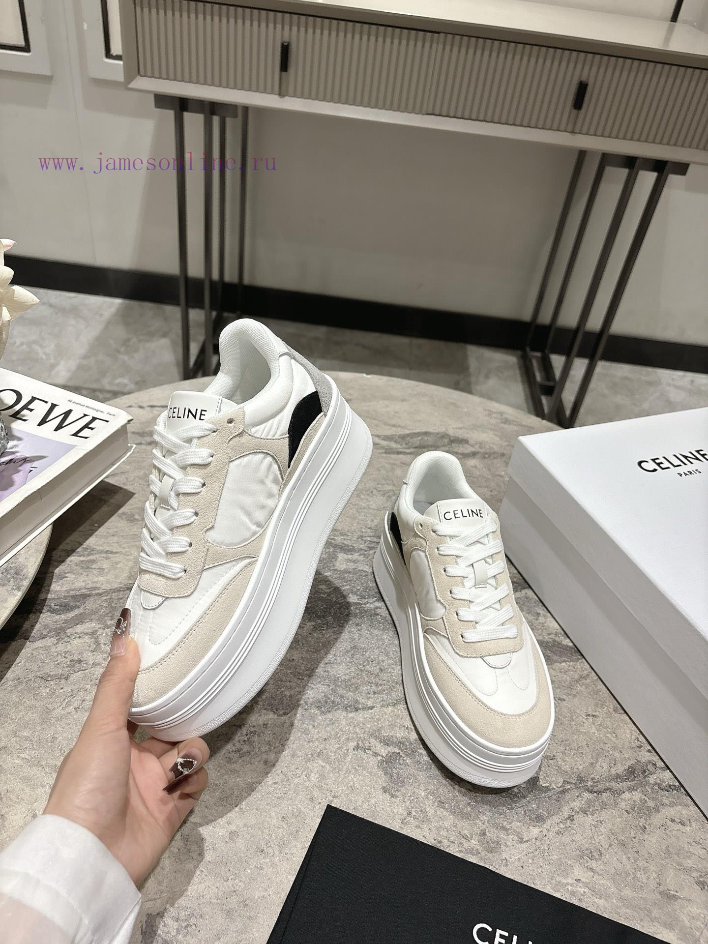 CELINE RUNNER Sneakers With CELINE Logo On Tongue And BackThe CELINE Logo Is Embossed On The Ba v93ykfjr - Image 6