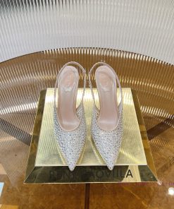 R ᴇɴᴇ C ᴀᴏᴠɪʟʟᴀ | 2022s 𝐒 Heavy Industry RC Water Diamond Gemstone Lace High Heels Wedding Shoe df966xoy
