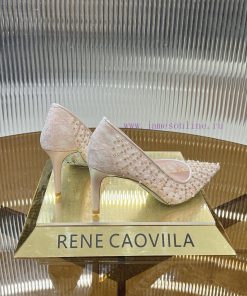 R ᴇɴᴇ C ᴀᴏᴠɪʟʟᴀ | 2022s 𝐒 Heavy Industry RC Crystal Pearl Gemstone Lace High Heels Wedding Shoe wbo74vxq