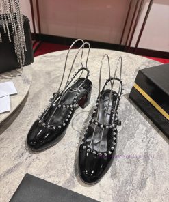 Mary Jane's Back Space 🦋 ꫛꫀw.︎ ️Mary Jane Leather Shoes Have A Rounded Toe And Are Made Of Blac 1n6irt4l