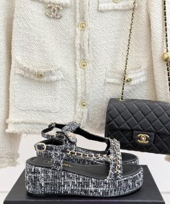 Chanel | Chanel 25c New ProductLingge Chain Thick Soled Sponge Cake SandalsA Must-have Cool Mop baovsukb