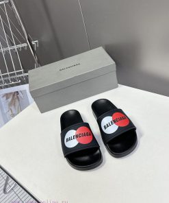 Balenciaga's Latest Couple's Slippers For Spring And SummerShoe Upper Film Printing Process Var w21chufa