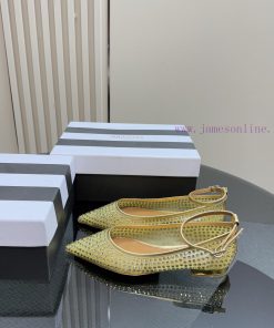 AQUAZURA Big Pineapple Diamond High Heel Sandals With Super Style On FeetIt's Both Simple And F xmaubktw