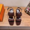Hermes... Flat Slippers2025 New Products+Explosive SeriesGenuine Leather Outsole Molded Buckle 5da9771z