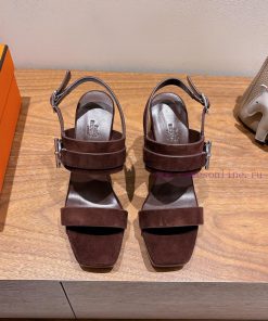 Hermes... Flat Slippers2025 New Products+Explosive SeriesGenuine Leather Outsole Molded Buckle 5da9771z