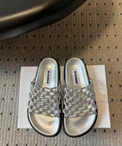 Purchasing GradeJilsande * 25ss Spring And Summer Woven Knot Hollow SlippersThe Style That Catc q70ya3rl