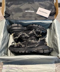 Top Balenciaga Share 3XL Lock Series Black ️ Black Shoe Upper Full Of High-end Feeling Matched 4pot87xf