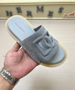 D&G Dolce&Gabbana 2025 New Men's DG Logo Slippers Official Website 11 Accessible TPR Original O gycewd52