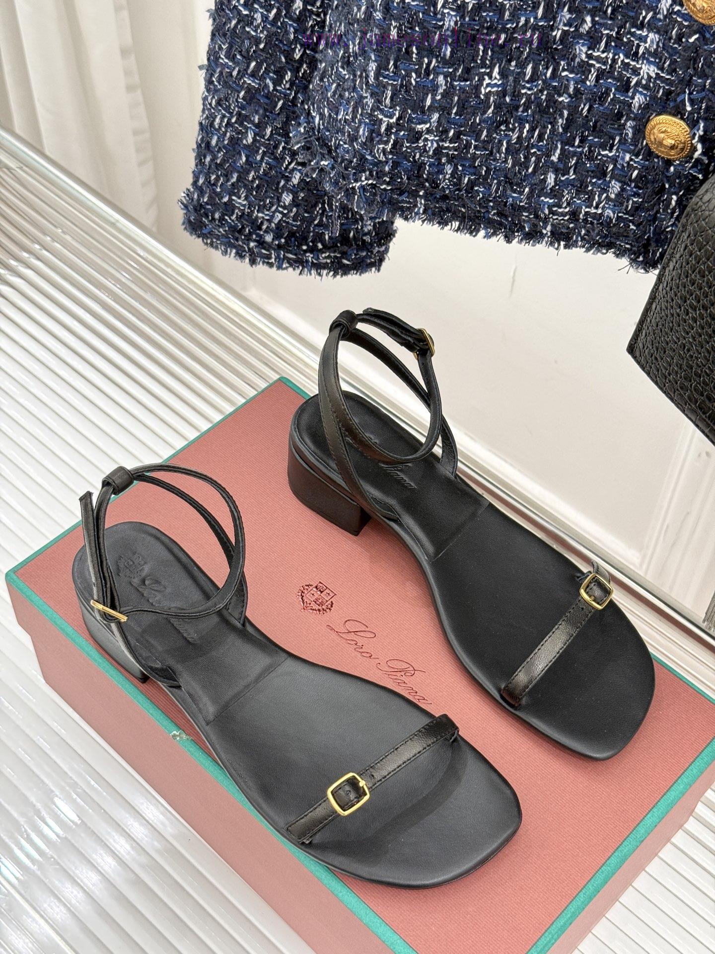 Loro Piana/Loro Piana Classic Retro BeautyStraw Sandals With Thick HeelsSimplicity Instant Fash a9jpn44i - Image 4