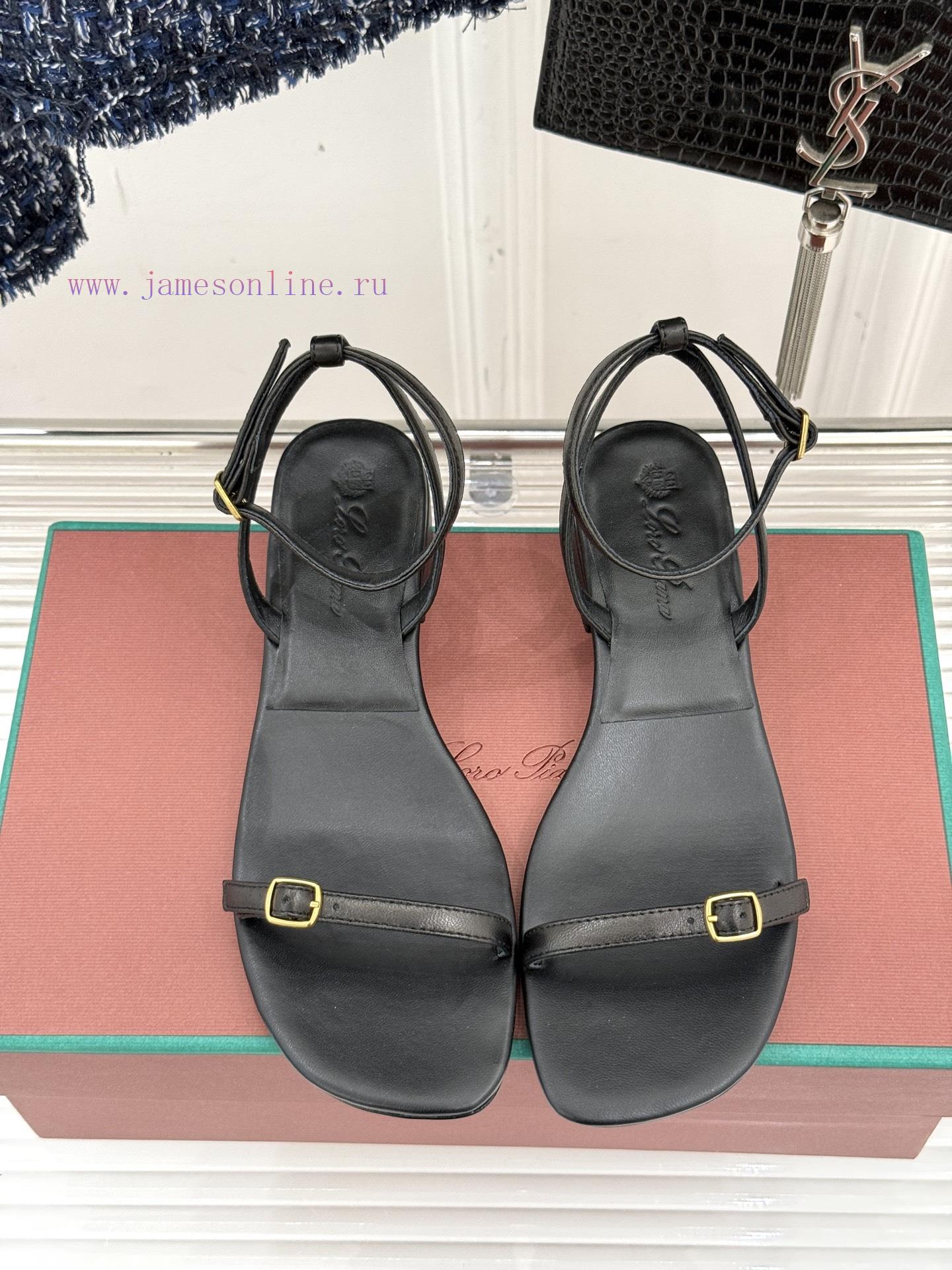 Loro Piana/Loro Piana Classic Retro BeautyStraw Sandals With Thick HeelsSimplicity Instant Fash a9jpn44i - Image 5