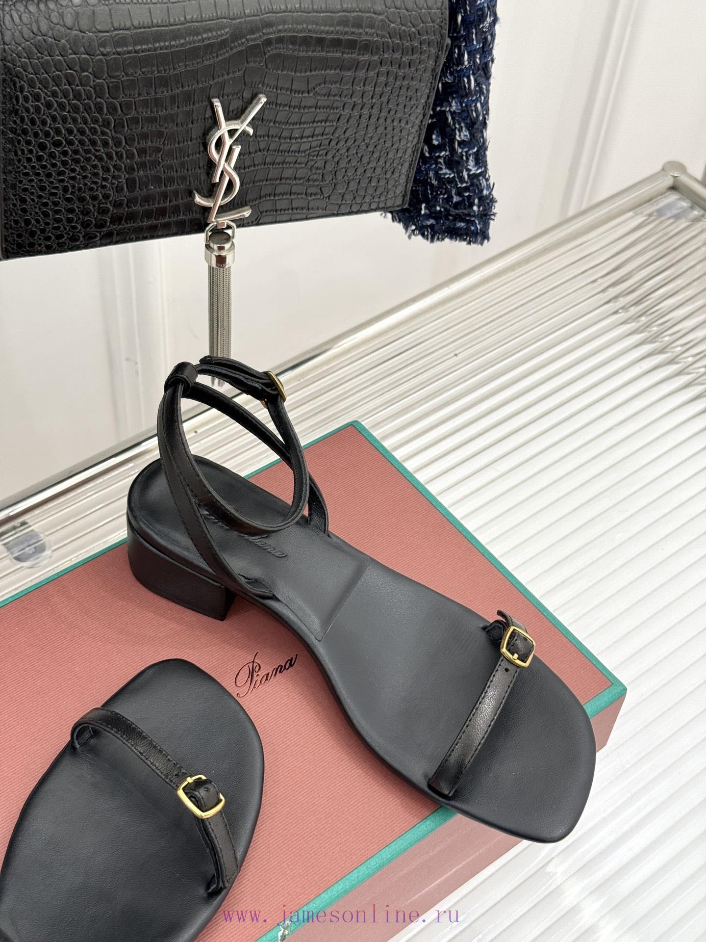 Loro Piana/Loro Piana Classic Retro BeautyStraw Sandals With Thick HeelsSimplicity Instant Fash a9jpn44i - Image 6