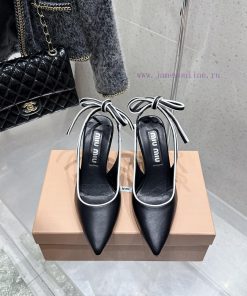 Miumiu 25 Spring/Summer New Retro High Heels Fish Mouth Sandals With Fresh Colors And Beautiful syx2ws4z