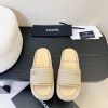 Chanel Early Spring New Double C Embroidered Flat Flat One Word SlippersThe Original Model 11 I q1vyetuj