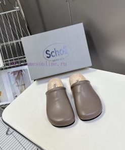 Men's 10 Balenciaga Balenciaga X Scholl Co Branded Wooden Bottom Bocken Slippers And SandalsCom h32z24o9