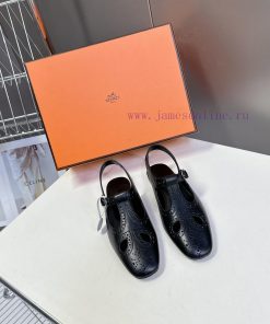 Hermes Spring/Summer Latest Mary Jane Empty Single Shoe Cabinet Super Difficult To Match Classi iiepwoso
