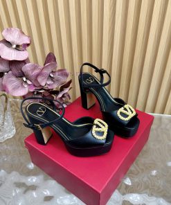 Valentino Classic V-Buckle Hate Sky High Waterproof Platform High Heel Sandals ️ Classic V-Buck onr8xbsa