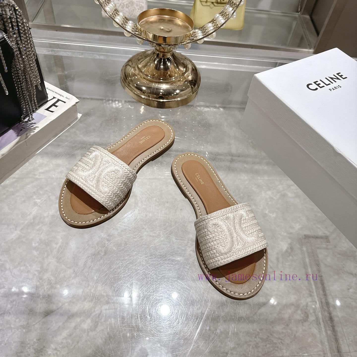 Celine 2025 Spring/Summer New Lazy SlippersThis Season's Beach Shoes Have Released A New Model z7oh0mc6 - Image 3