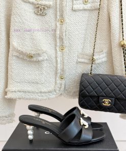 Chanel | Chanel 25P Spring/Summer New ProductsDouble C Pearl High-heeled SandalsA Classic And V hri0xjv6