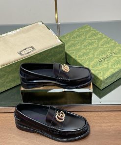 2025 Early Spring New Single Shoe Women's Gold Double G-button Loafers ️️️ Top Welcome Comparis tfhdln0c