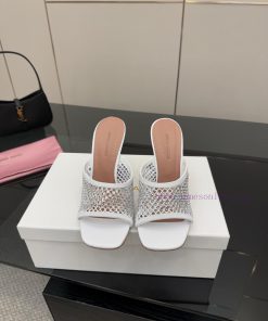 Top TierAmina Muaddi Sparkling Diamond Stunning High-heeled SandalsAuthentic 11 Remastered Top 7kb60dvi