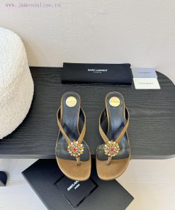 Saint Laurent 25ss YSL Toe GripperYsl Is The Only One Who Has Made Flat Shoes So Charming. It N ubucyovw