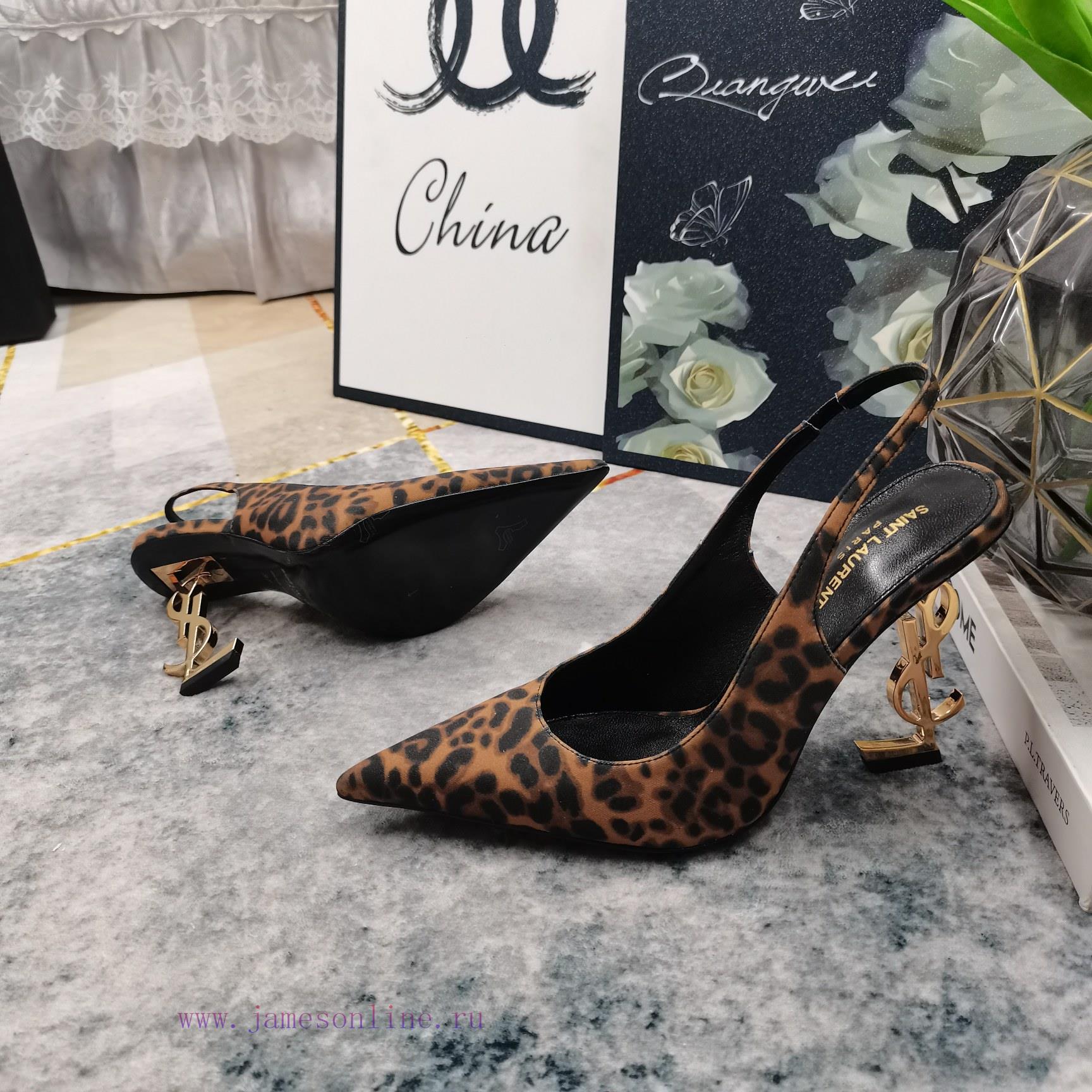 New Release - YSL Top LevelSynchronize New Logo Letters And High-heeled Sandals On The Official 3fchr7cg - Image 4
