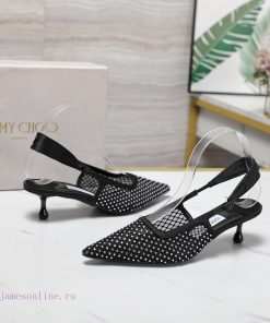 The MostJimmy Choo Webdragging2025ss Mesh Sandal With Rhinestone Hot Stamping And Empty DesignJ xhxs51sl