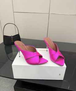 Top TierAmina Muaddi Satin Exquisite High-heeled SandalsAuthentic 11 Remastered Top QualityCust gkhapi7p