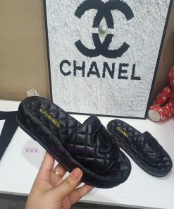 2025Chanel 𝘾𝙃𝘼𝙉𝙀𝙇 Top Level 𝙎𝙡𝙞𝙣𝙜 - 𝙗𝙖𝙘𝙠Chanel's Latest "Top Leisure Slippers Series" Original 7xwgo656