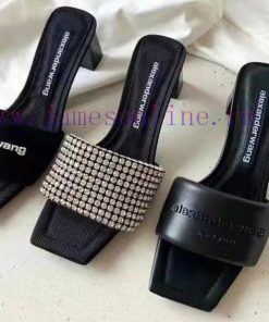 Alexander WangSummer SlippersSuper Flash And Low Profile BlingBling Without LogoThe Physical Ob ugwpgspu