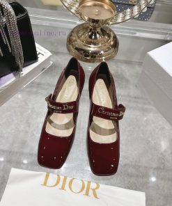 25ss Early Spring New Dior D-My Letter Square Head High Heels This My Dior High Heel Is A New P viwrat06