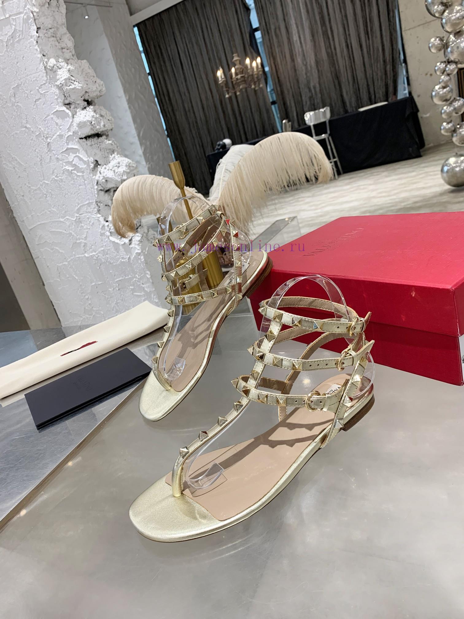 Top Tier High-endValentino Rivet Classic SandalsMixed Sheepskin UpperMixed Sheepskin With Inner mdjijgjx - Image 7