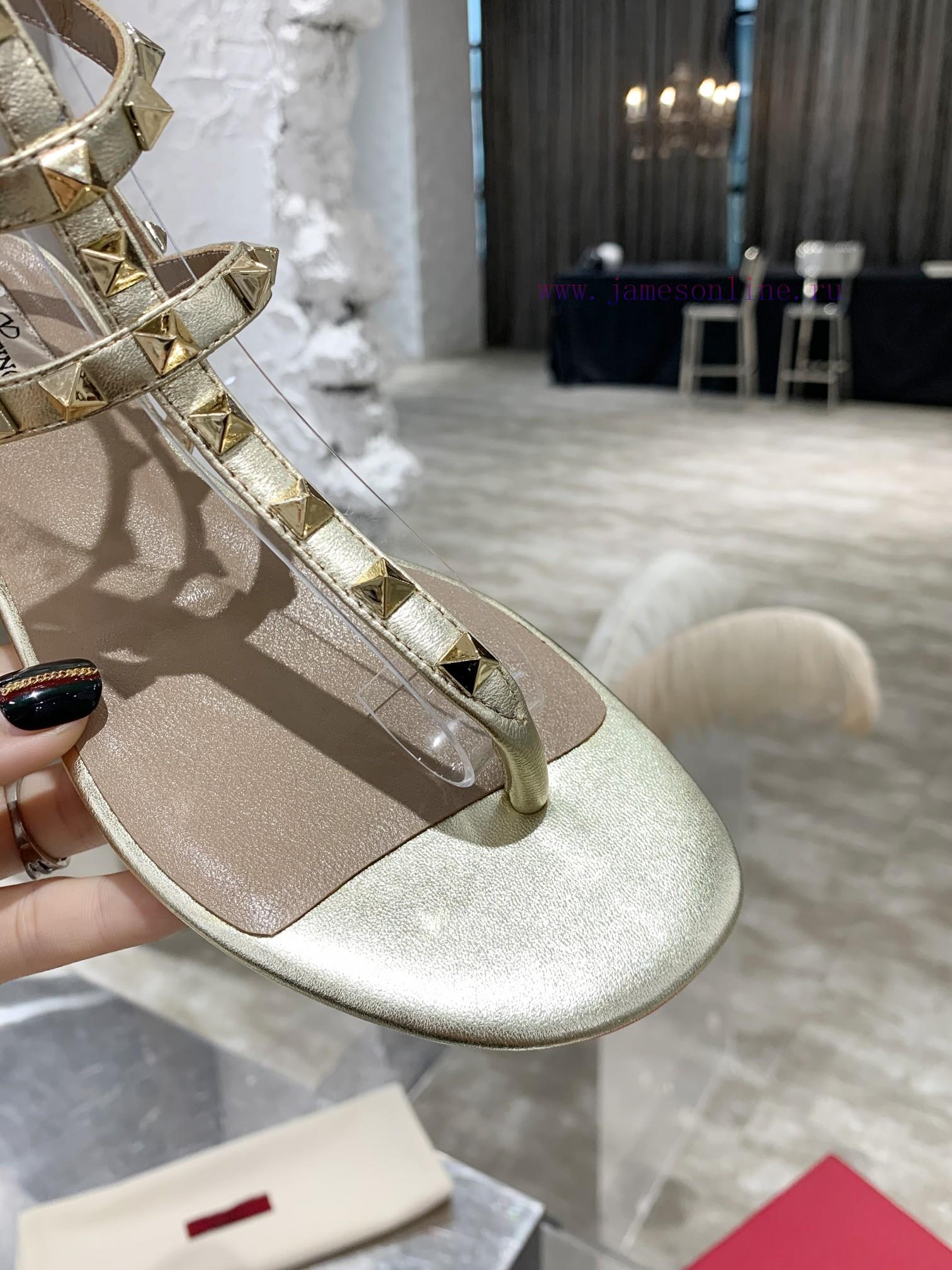 Top Tier High-endValentino Rivet Classic SandalsMixed Sheepskin UpperMixed Sheepskin With Inner mdjijgjx - Image 9
