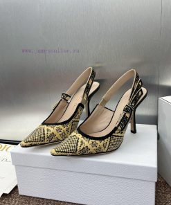 J'ADIOR Woven Back Empty Sandals Dior 2025 Spring/summer Latest Color Macrame Grass Woven Embro cnegzule