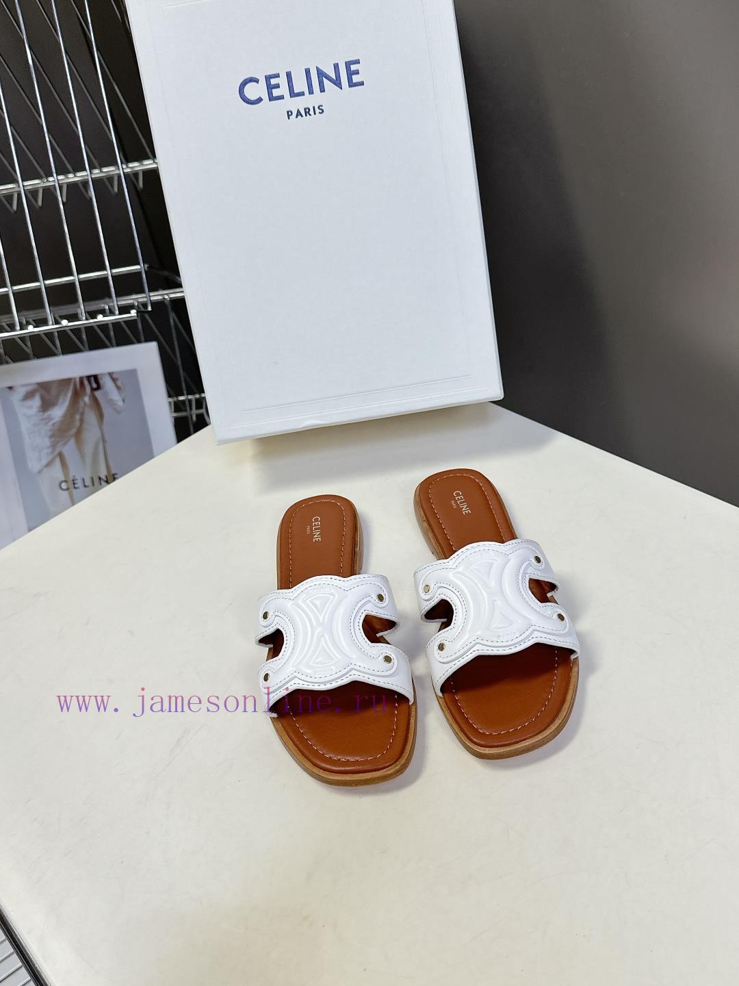 CELINE's New Spring And Summer Products Triumphal Arch Retro Roman Sandals And Slippers Come In 44vrluyp - Image 2