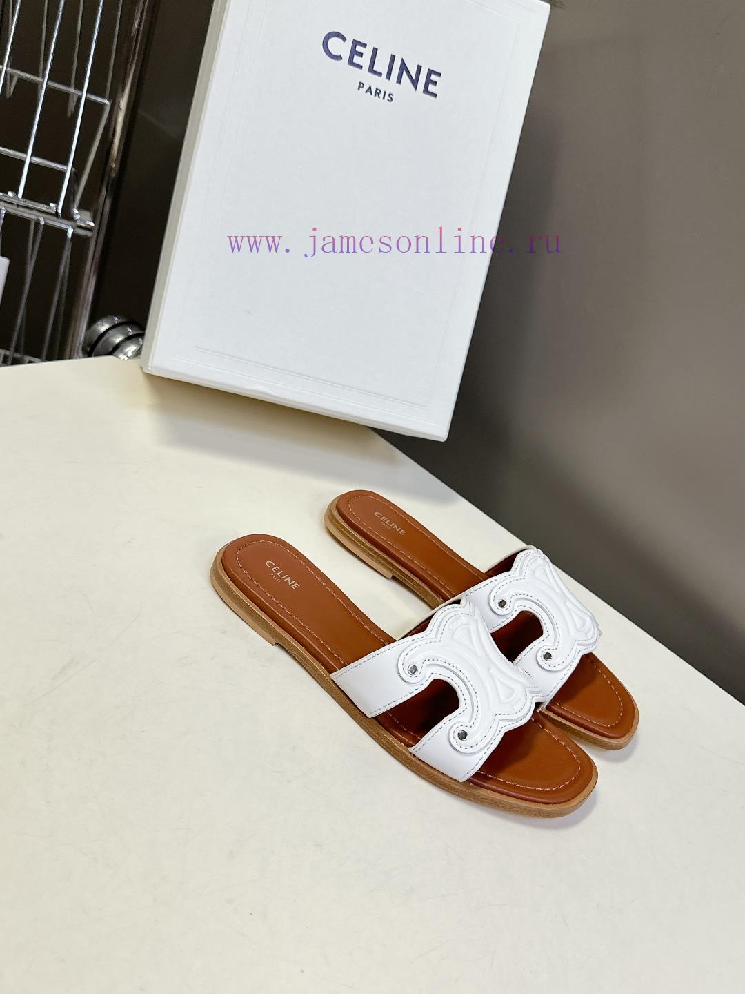 CELINE's New Spring And Summer Products Triumphal Arch Retro Roman Sandals And Slippers Come In 44vrluyp - Image 3