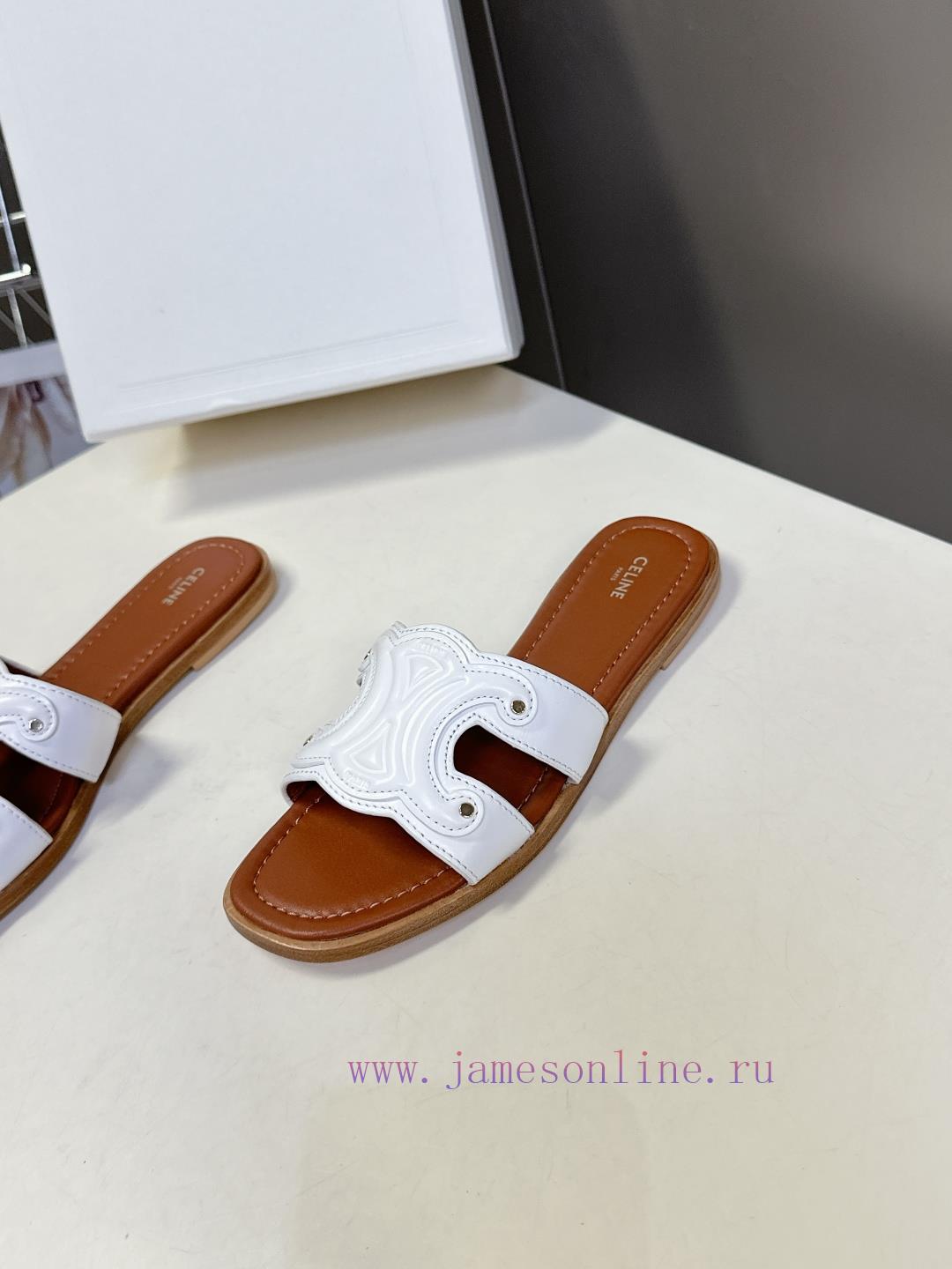 CELINE's New Spring And Summer Products Triumphal Arch Retro Roman Sandals And Slippers Come In 44vrluyp - Image 4