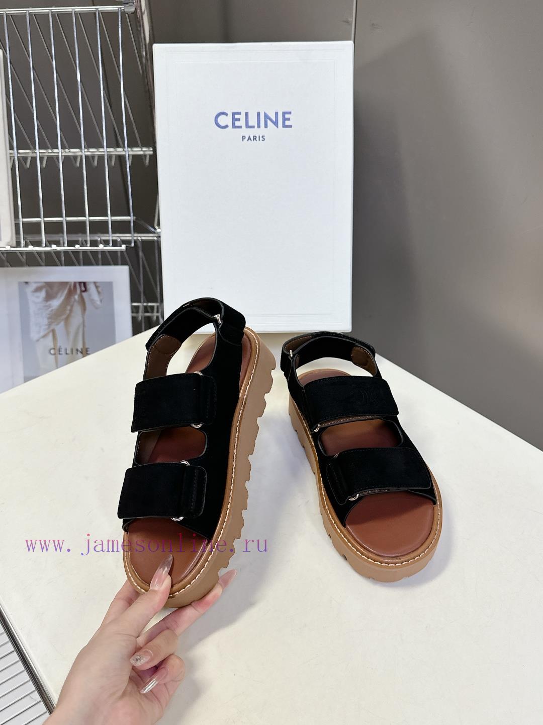CELINE's New Spring And Summer Products Triumphal Arch Retro Roman Sandals And Slippers Come In 9jcfnieb - Image 5