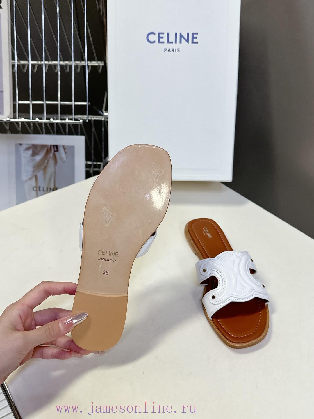 CELINE's New Spring And Summer Products Triumphal Arch Retro Roman Sandals And Slippers Come In 44vrluyp - Image 10