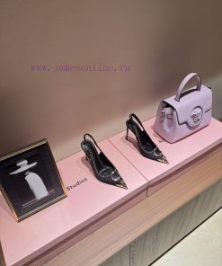 TARO ISHIDA Black Lacquer Leather Silver Jewelry Black AgateExtremely Slim High Heels 11cmA Hig cj608t6h